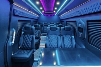 Orange Sprinter Bus Interior