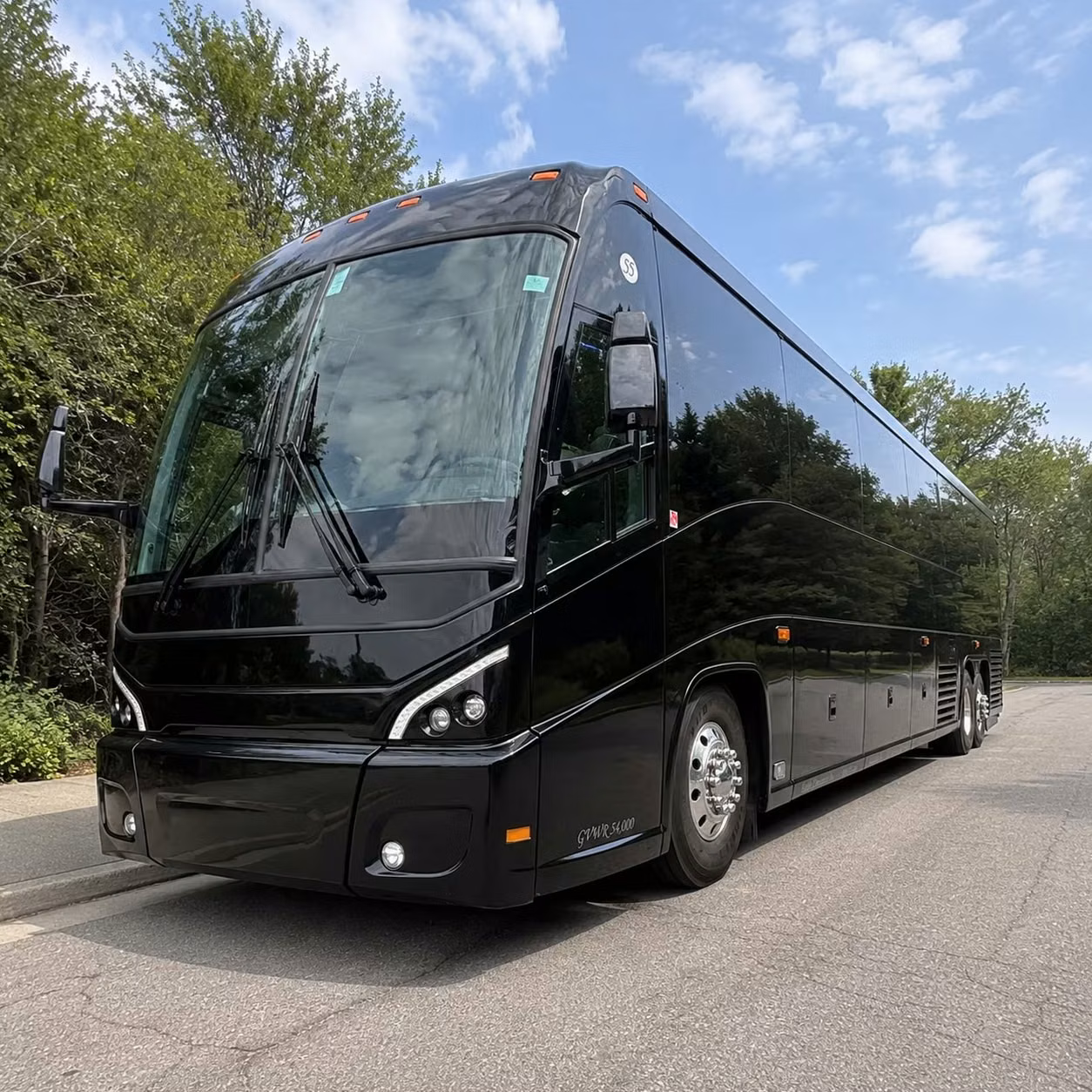 56 passenger charter bus
