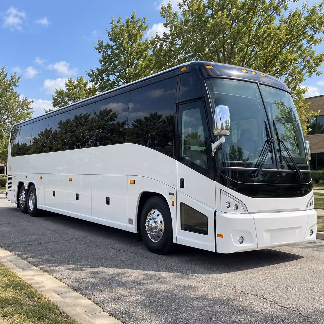 charter buses and minibuses for larger orange prom groups