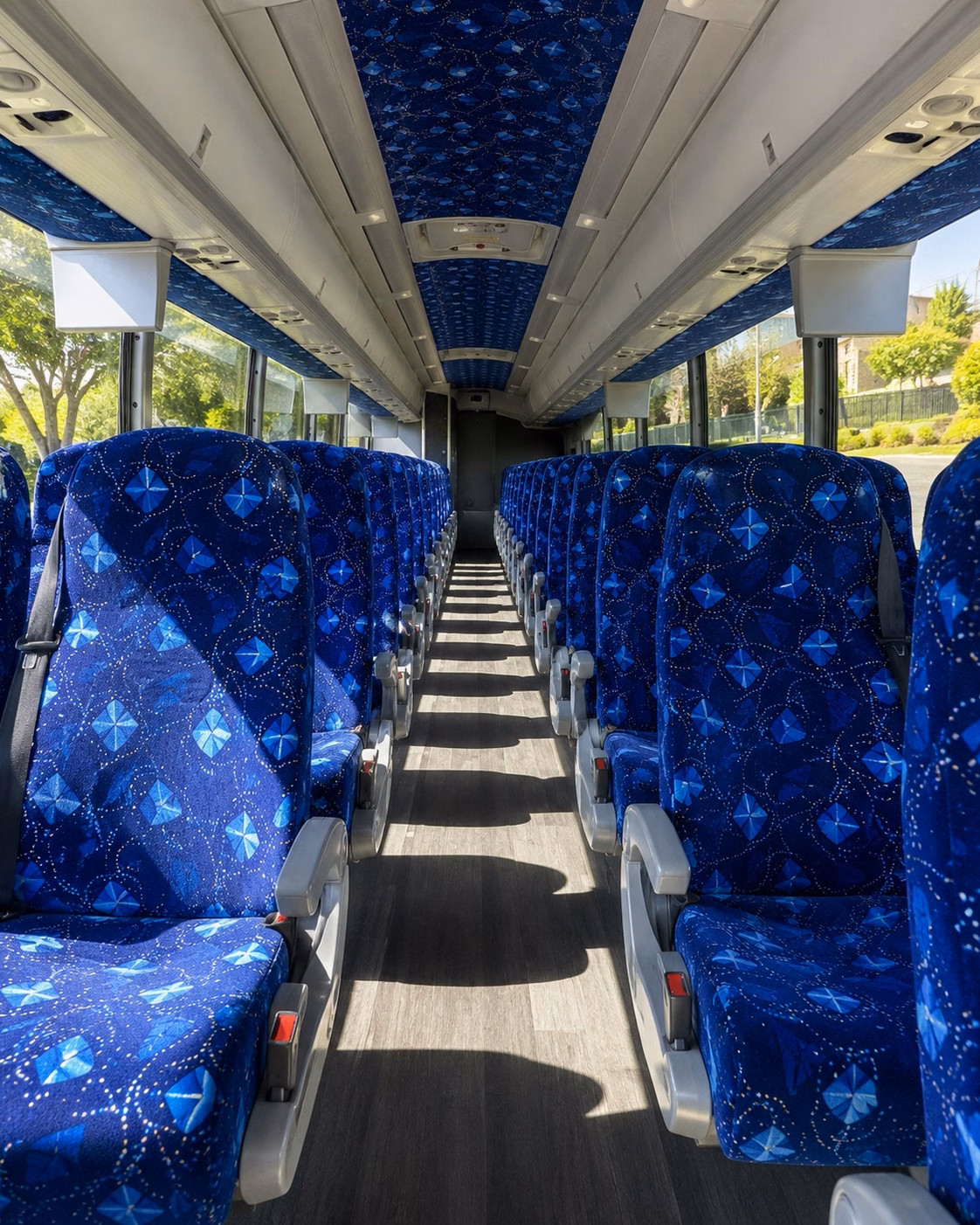 orange charter bus interior gallery