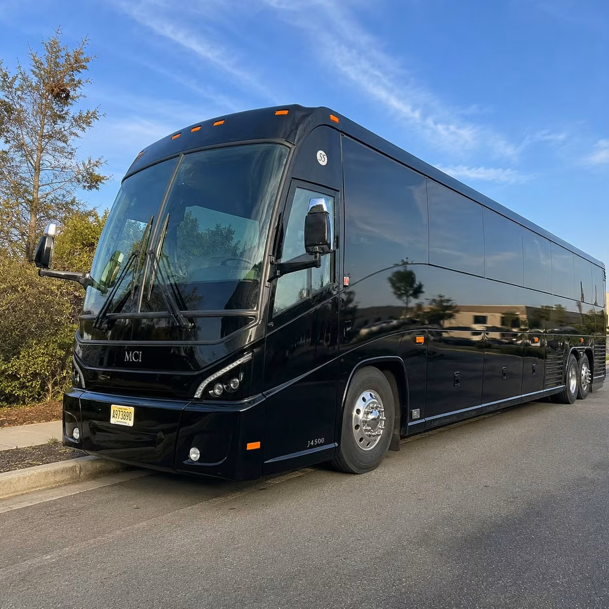 orange long distance bus rentals