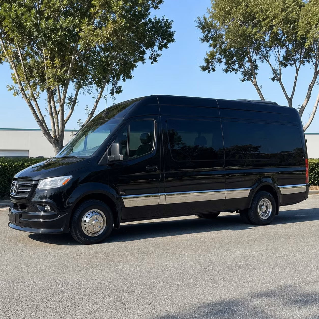 orange sprinter van rental with driver